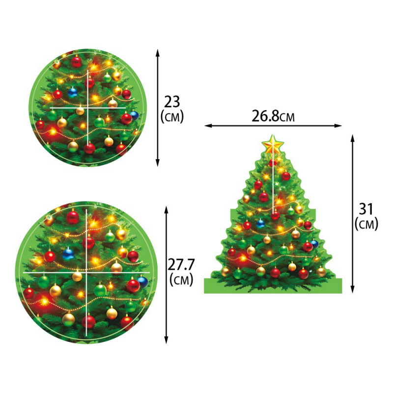 Nuevos productos transfronterizos Decoración navideña Soporte para pasteles Tema de Navidad de invierno Postres Aperitivos Soporte para pasteles multicapa