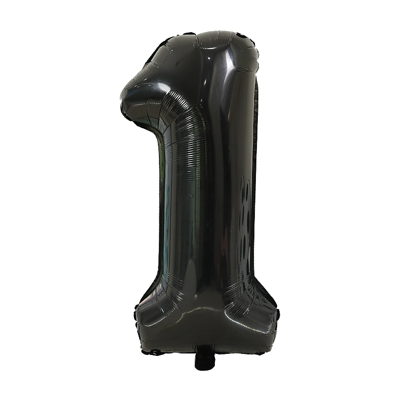 Ins стильный воздушный шар с номером дня рождения 32inch черный большой алюминиевый пленочный детский декор для вечеринки первого года реквизит для фотосессии