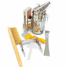 养蜂工具喷烟器蜜蜂专用起刮刀割蜜叉 提脾夹喂水器蜂刷套装批发