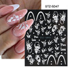 Nail stickers, fake nails, rabbit, adhesive sticker, suitable for import, new collection, with little bears, wholesale