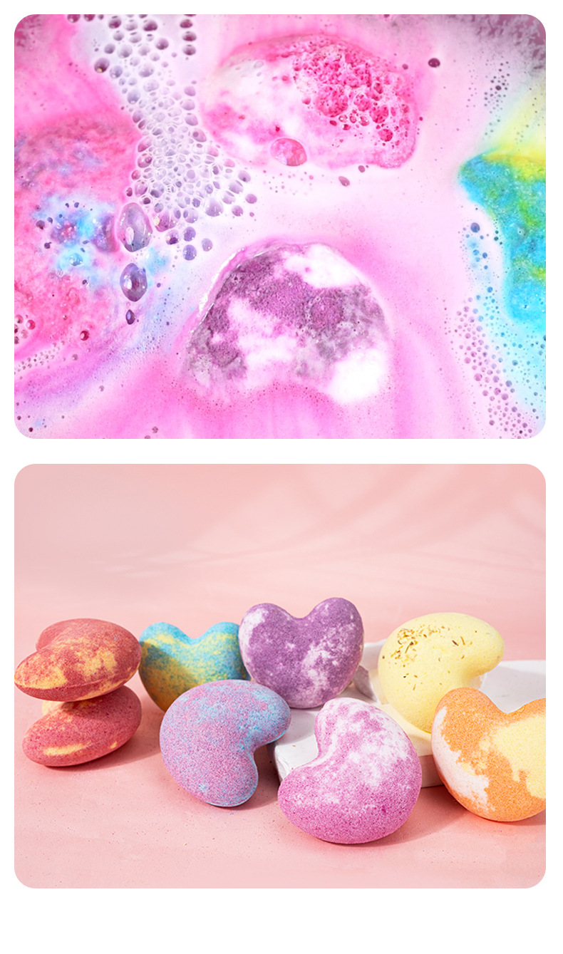 Heart Shape Bath Salts Cute Multicolor Personal Care display picture 1