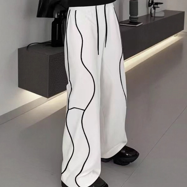 2025 Design Cargo Pants American Men's Trendy Brand Functional Straight Loose Casual Pants Summer Long Pants