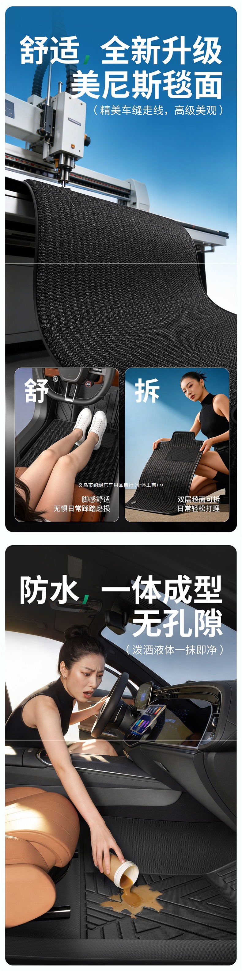 Suitable for Leapmotor C10, C11, A10, B01, C16, B10Lafa5 TPE full-cover car floor mats