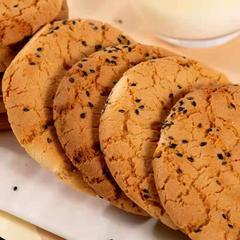 Wholesale No Added Sugar Iron Dragon Yam Xylitol Black Sesame Peach Crisp Snack Biscuit Pastry