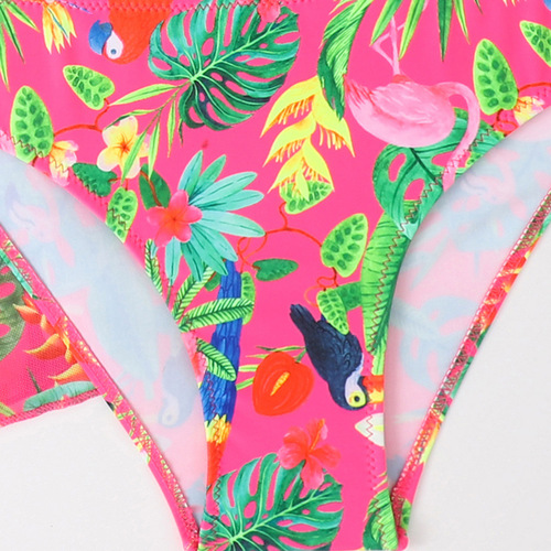2025 Girls' Swimwear Set for Girls, 3-Piece Set, Floral Pattern Children's Separate Cover-up Swim Suit