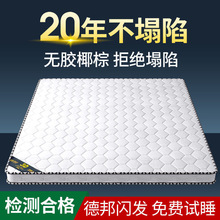 环保椰棕床垫双人天然棕垫1.8m偏硬1.5m加厚棕榈经济0.9m折叠床垫