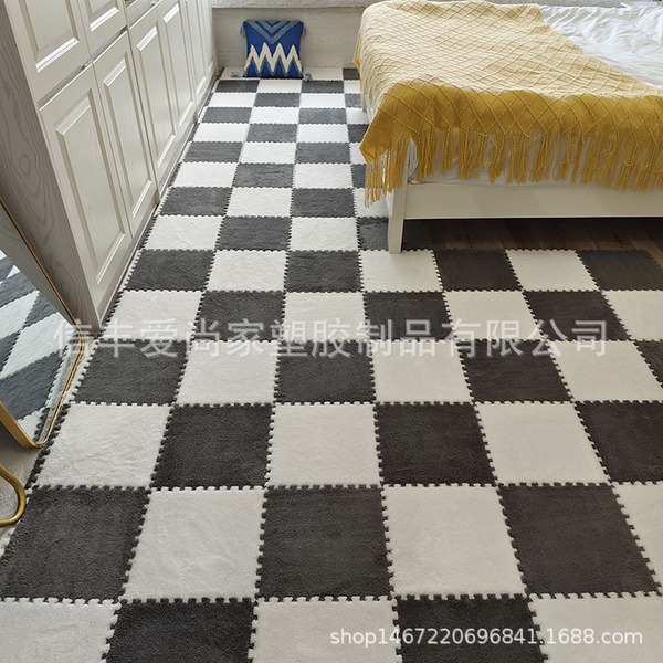 Carpet bedroom full -pave the plush bedside blanket