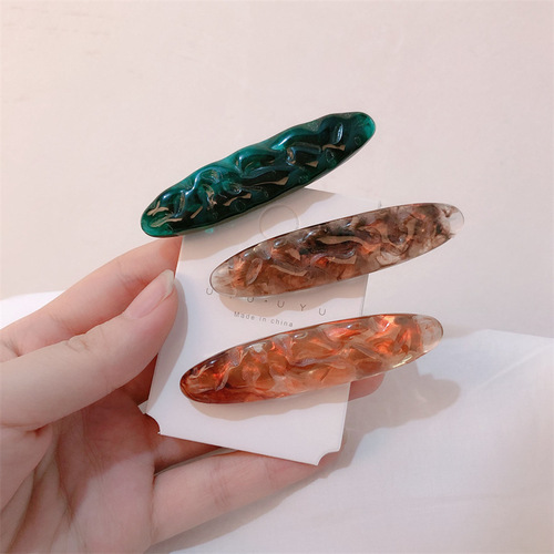 Stylish Elliptical Edge Clips, Versatile and Elegant, for Acidity Duckbill Clips, Top Clips, Bangs Clips, Adolescent Side Fringe Clips