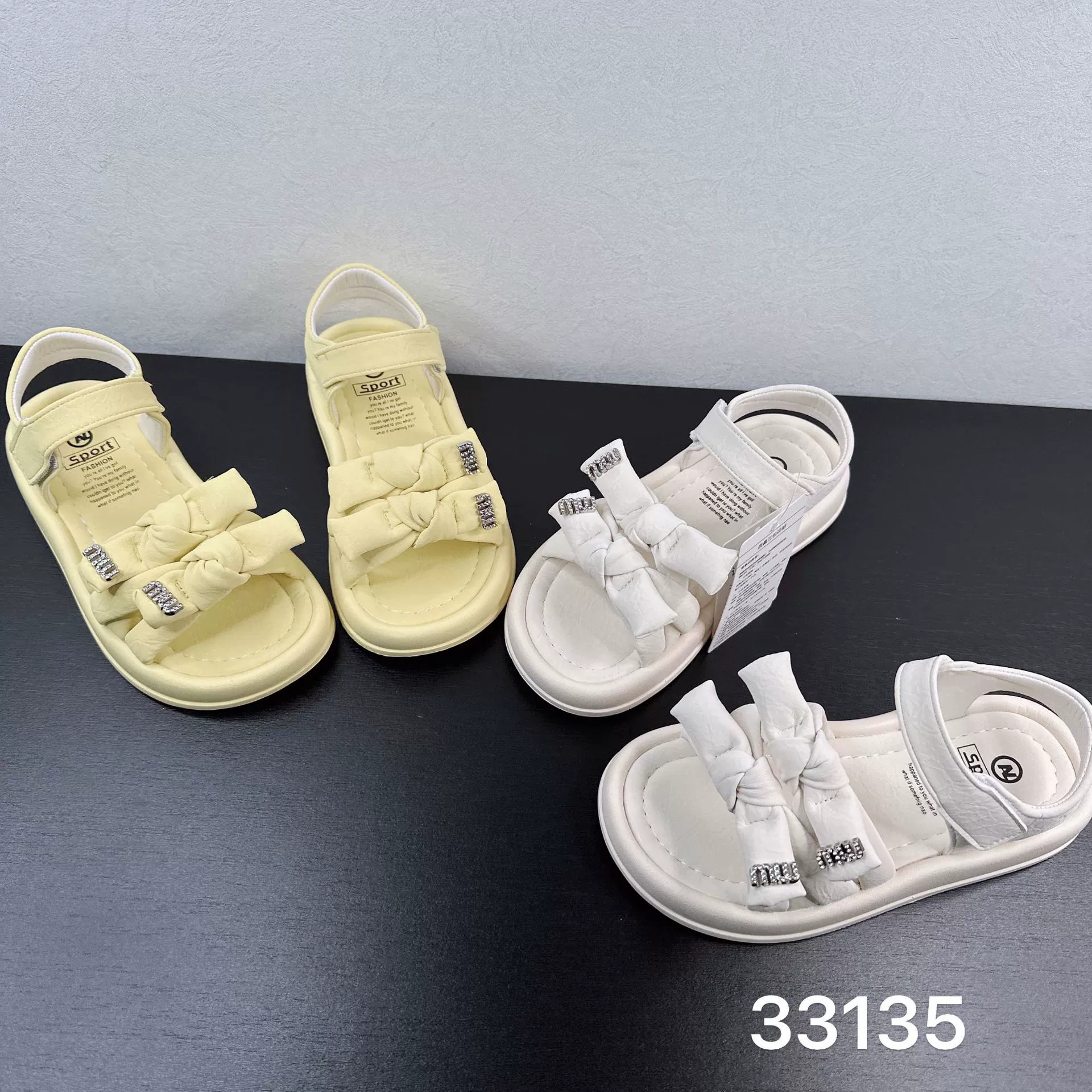 33135 2025 Летний бабочка иностранная девочка принцесса сандалии удобные мягкие подошвы девушки пляжные туфли