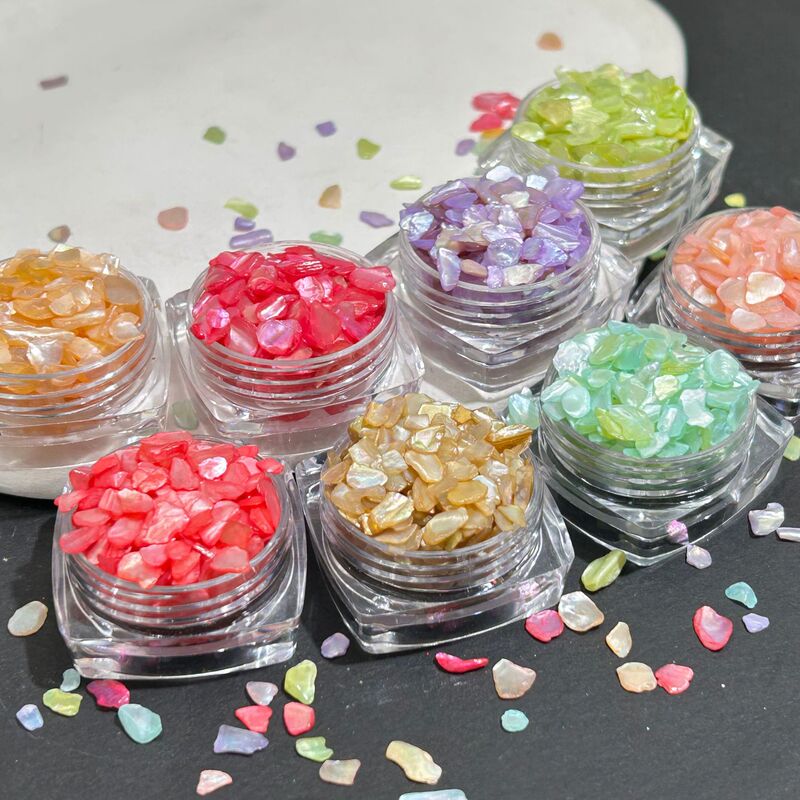 Natural Shell Stone Irregular Fragments Brooch Hair Hairpin Jewelry Material Diy Handmade Manicure Accessories