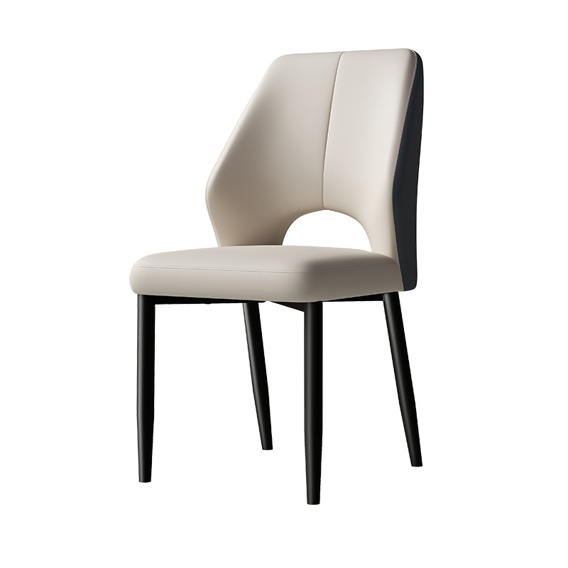 Mesa de comedor casera silla de respaldo nórdica de lujo ligero silla de comedor de alta calidad nuevo taburete de restaurante de tipo pequeño