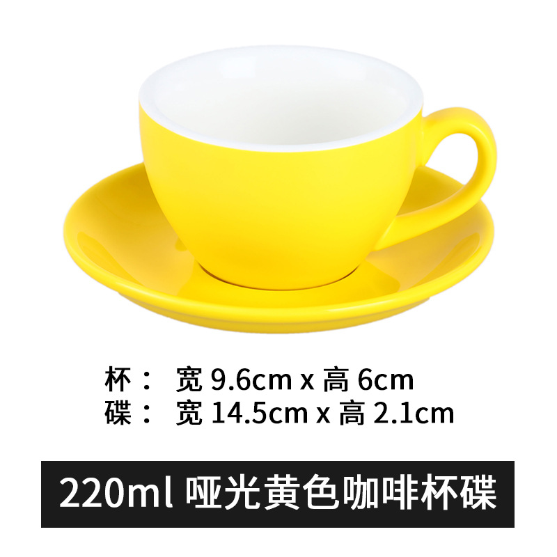 Venta al por mayor guirnalda latte 220ml taza de café estilo europeo pequeño lujo capuchino cerámica taza de café platillo cuchara traje