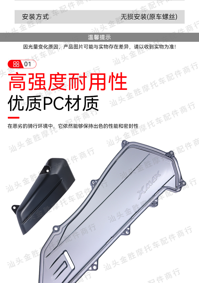 Suitable for Yamaha Xmax300 Modified Air Filter Cover Protective Cover Transparent Air Filter Filter General Decorative Cover Accessories