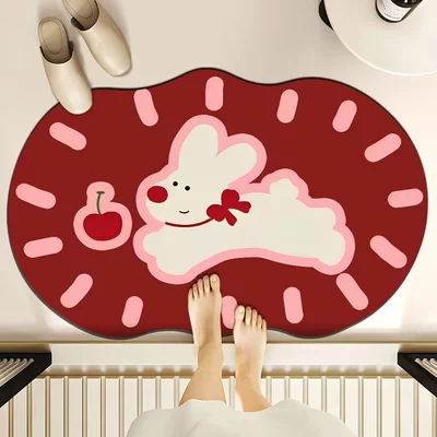 Avtomobil döşəmə paspasları – care of Household Toilet Water - bow-bunny-4060cm-diatom-mud