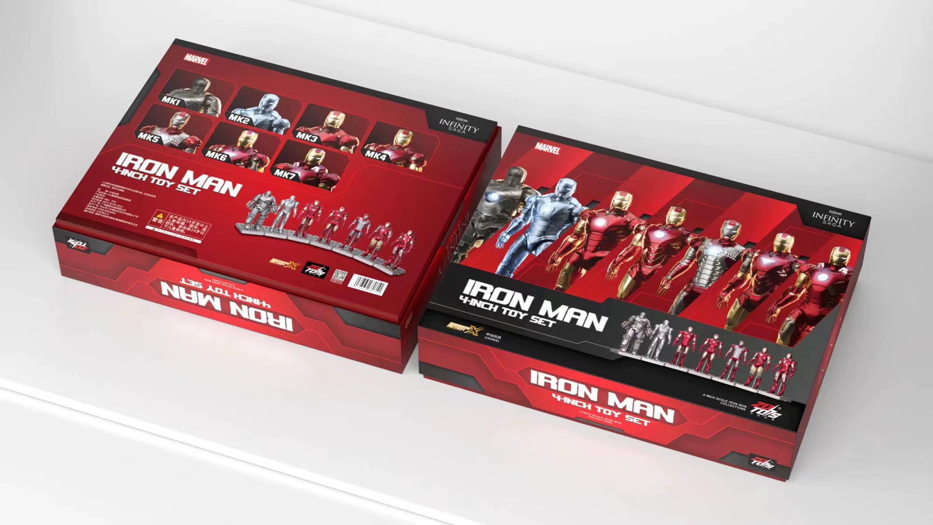 Minifigure (Marvel) MK85 Iron Man, 4-inch articulated collectible, multiple versions