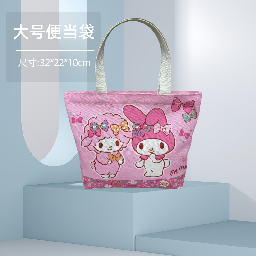 Bolsa Bento Sanrio lona almuerzo dibujos animados