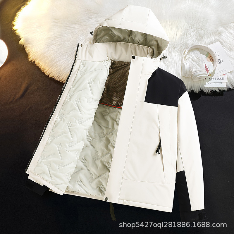 Graphene Self-Heating Jacket, Cotton Jacket, Men's Winter Thickeneded Warm and Cold-Proof Jacket, Cotton Jacket, Men's and Women's Cotton Jacket