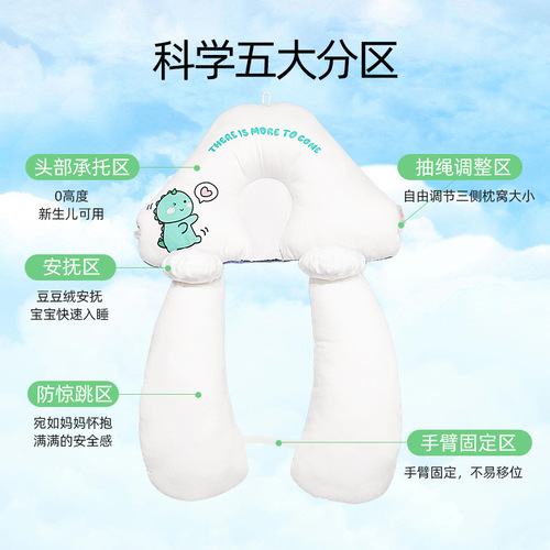 Infant Head Shaping Pillow for Newborns - Corrects and Prevents Flat Head - Suitable for Babies 0 to 6 Months - 1 Year - Ideal for Co-Sleeping