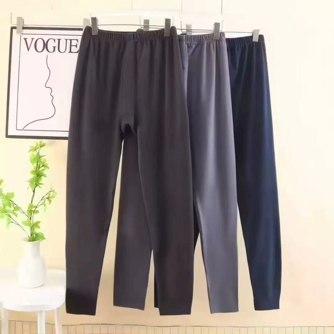 Autumn and winter men's and women's plus-size, skin-friendly, soft, and warm thermal leggings