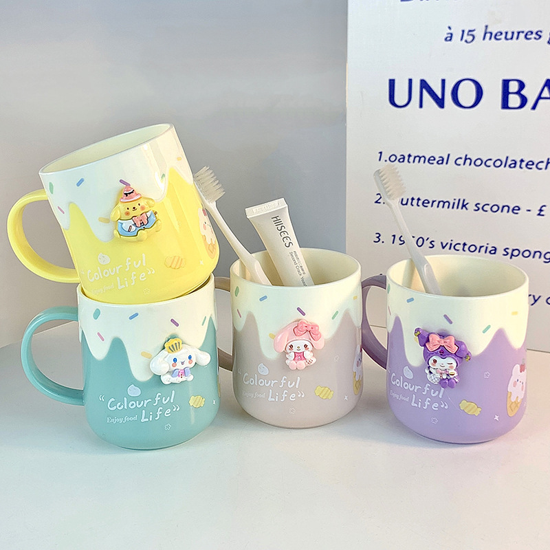 Children's Brush Cup Creative High-value Gargle Cup Girl's Tooth Tank Student's Baby Gargle Cup Yugui Dog melody