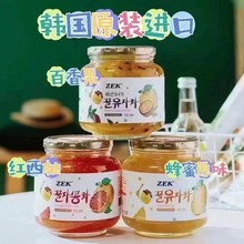 1000克韩国zek蜂蜜柚子茶 单味12瓶一箱才出货