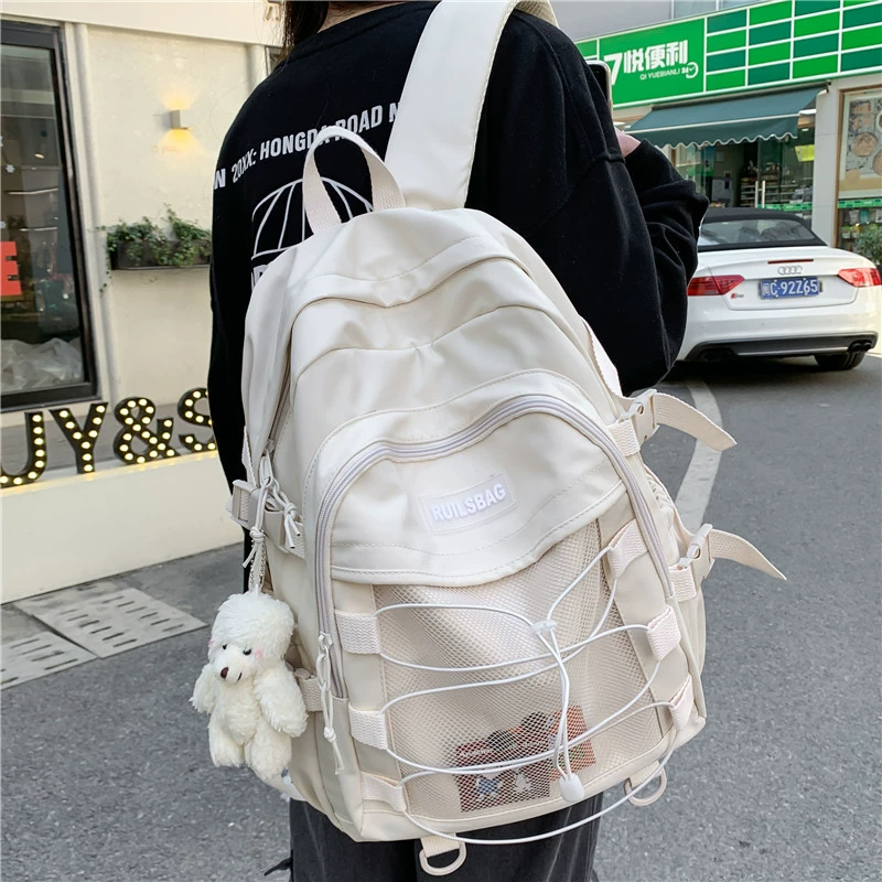 Trend capacious backpack, shoulder bag for elementary school students, universal Japanese school skirt, Korean style