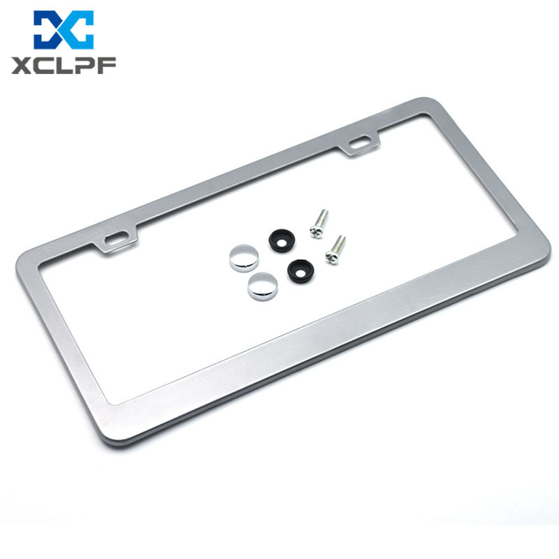 美規金屬鋁合金汽車牌照框車牌架牌照托牌照架改裝汽車用品牌照框