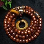 西藏老牦牛骨圈108颗脖挂牦牛文玩菩提星月金刚收藏 民族风工艺品