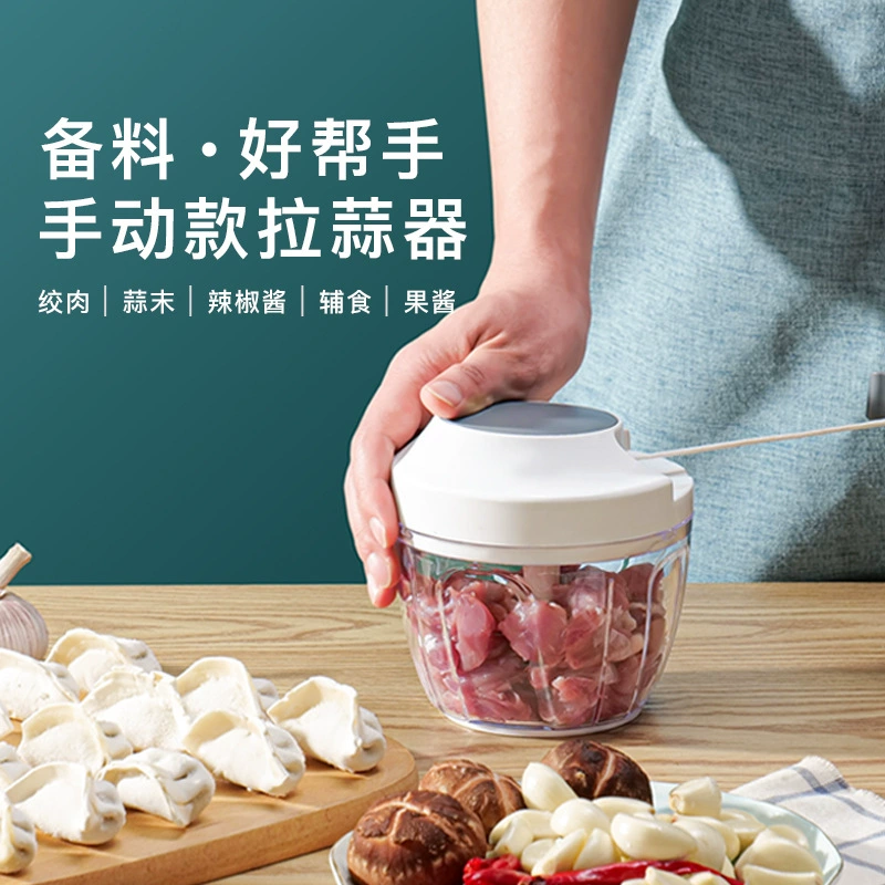 Пользовательский домашний чесночный глиняный аппарат ручной вытягивания чеснока для мясной пены