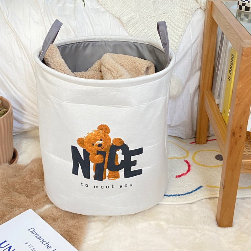 Cesta de almacenamiento de lavandería plegable cesta de la ropa del hogar cesta de la ropa de baño de estilo japonés cesta de la lavandería portátil