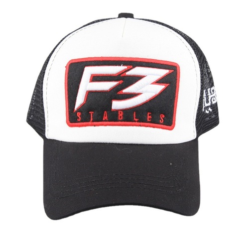  New 3D Embroidered F3 Mesh Baseball Cap Cotton Baseball Cap Men's Striped Baseball Cap AliExpress Korean Version
