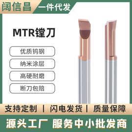 钨钢小径镗刀MTR镗床刀具CNC加工微小径内孔槽刀硬质合金小孔车刀