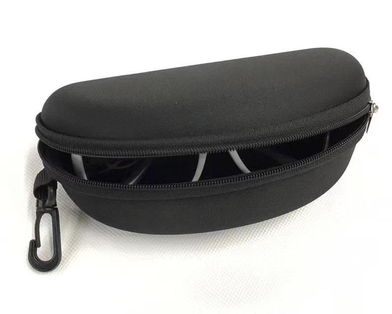 2022黑色拉鏈盒太陽眼鏡包裝盒 護目鏡盒 游泳鏡盒 收l納盒