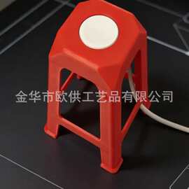 迷你红凳子适配苹果手表充电座 Mini Red Stool Watch Stand169