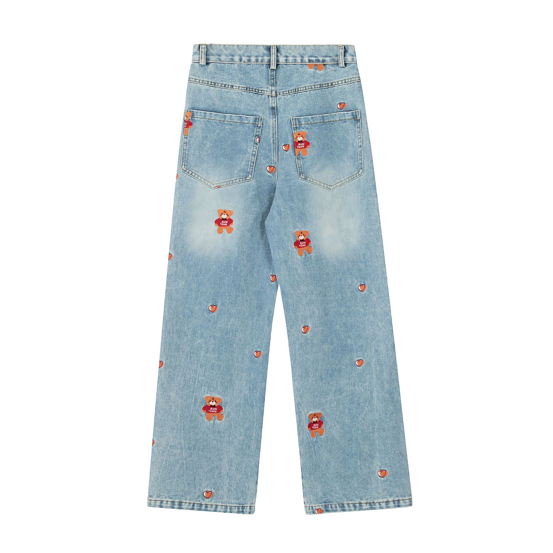 Brand 2025 Street Fashion European And American Denim Solid Color Straight-Leg Women's Casual Jeans Wholesale Supply_ecoleips.com