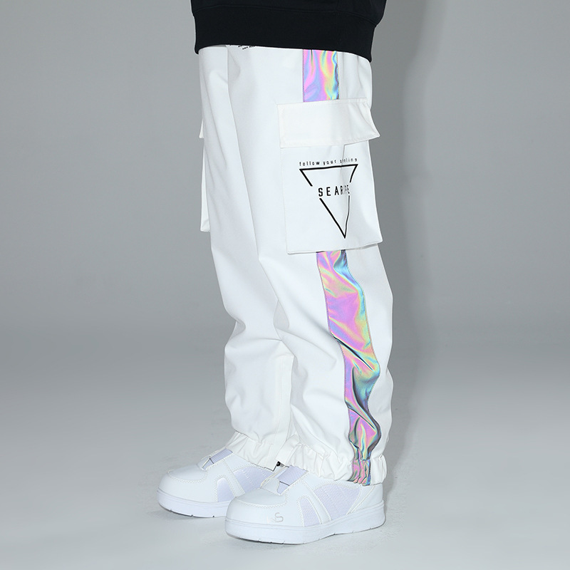 Foot Snowboard Pants Women's Ski Suit Men's Equipment Ski Pants Windproof Waterproof Laser Overalls Snow Pants Foot Snowboard Pants Women's Ski Suit Men's Equipment Ski Pants Windproof Waterproof Laser Overalls Snow Pants