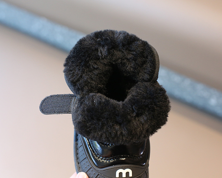 Children's Snowy Boots 2023 Winter Girls' Cotton Boots Warm and Waterproof Boys' Short Boots with Plush and Thickened_voghion.com