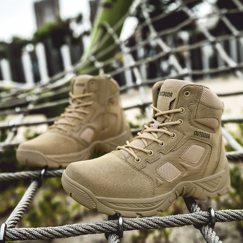 Ultraleichte taktische Stiefel für Herren, rutschfeste Wanderstiefel für den Außenbereich, Wüstenstiefel für Herren, hohe Feldstiefel_voghion.com