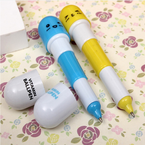 2017 New Arrival Office Stationery: Cute Japanese & Korean-Style Creative Capsule Neutral Pens with Extendable Design—Factory Direct Sales