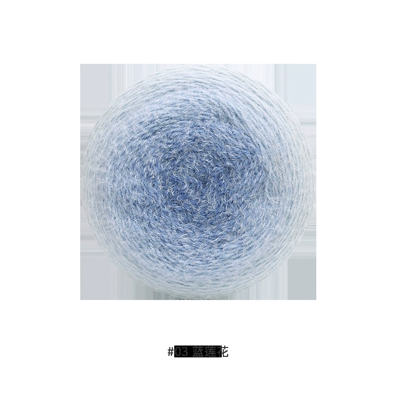 Gradient section-dyed wool yarn cake, 600 g, hand-knitting & crochet scarf thread