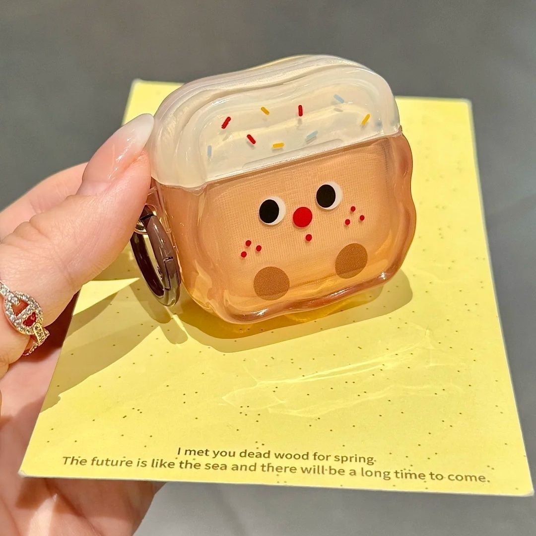 Pequeño pastel de pecas para Apple Airpods 4 generación, estuche Bluetooth Airpod Pro3 auriculares 5 generación image 3