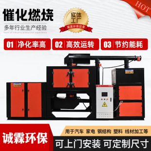 Manufacturer RCO activated carbon suction is attached to the filter box industrial organic exhaust gas treatment all -in -one catalytic combustion equipment