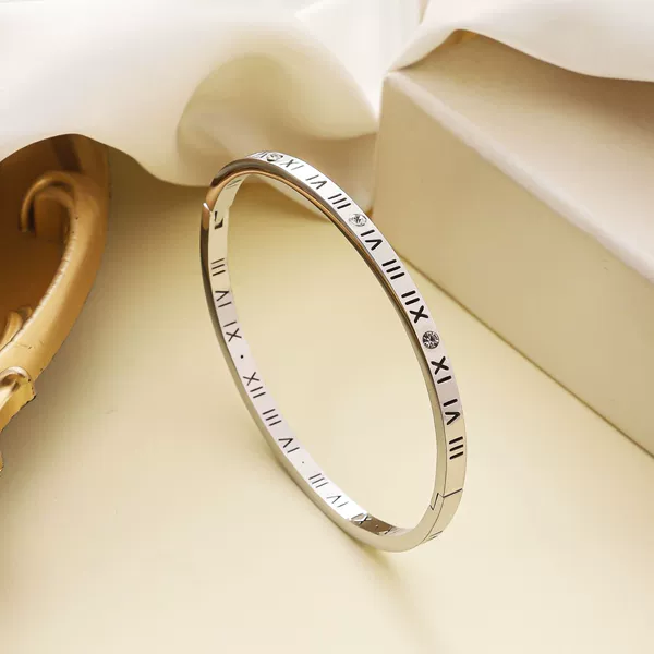 47#4mm wide hollow Roman numerals-steel color