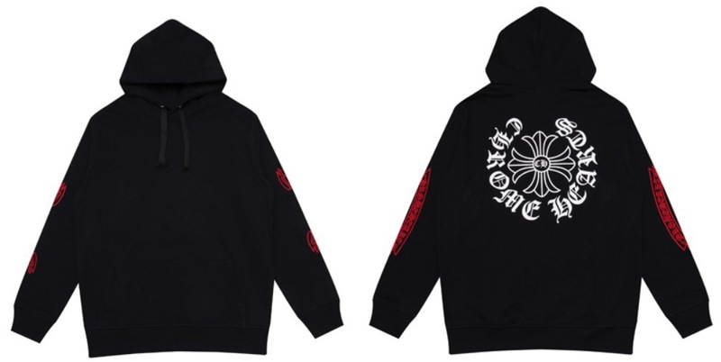 24ss年新款高品质Chrome Hearts 马蹄十字架连帽拉链卫衣工厂批发|undefined