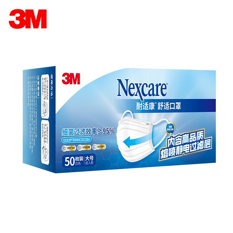 Adulto grande (blanco)/caja 50