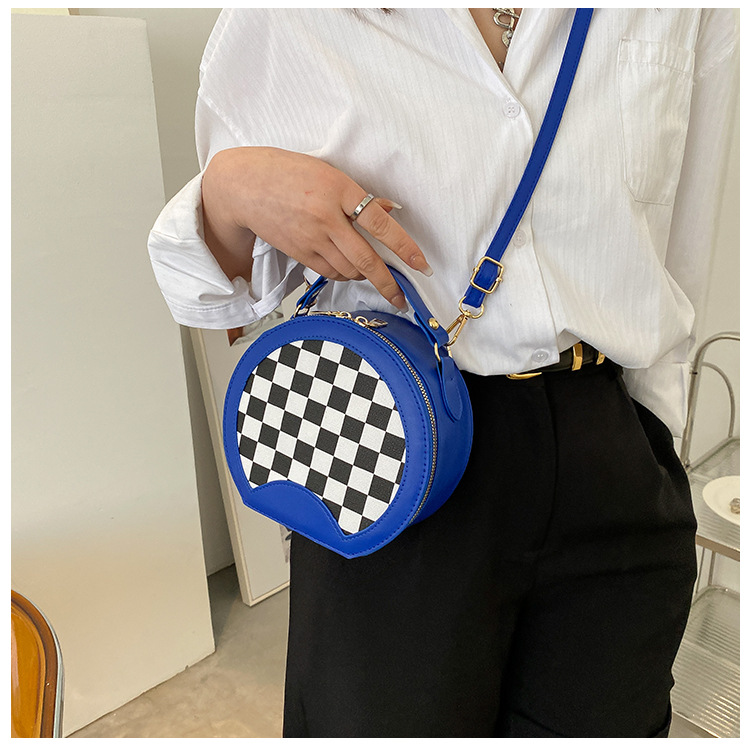 Plaid Stitching Simple Women's Bag Spring And Summer New Shoulder Messenger Bag display picture 2