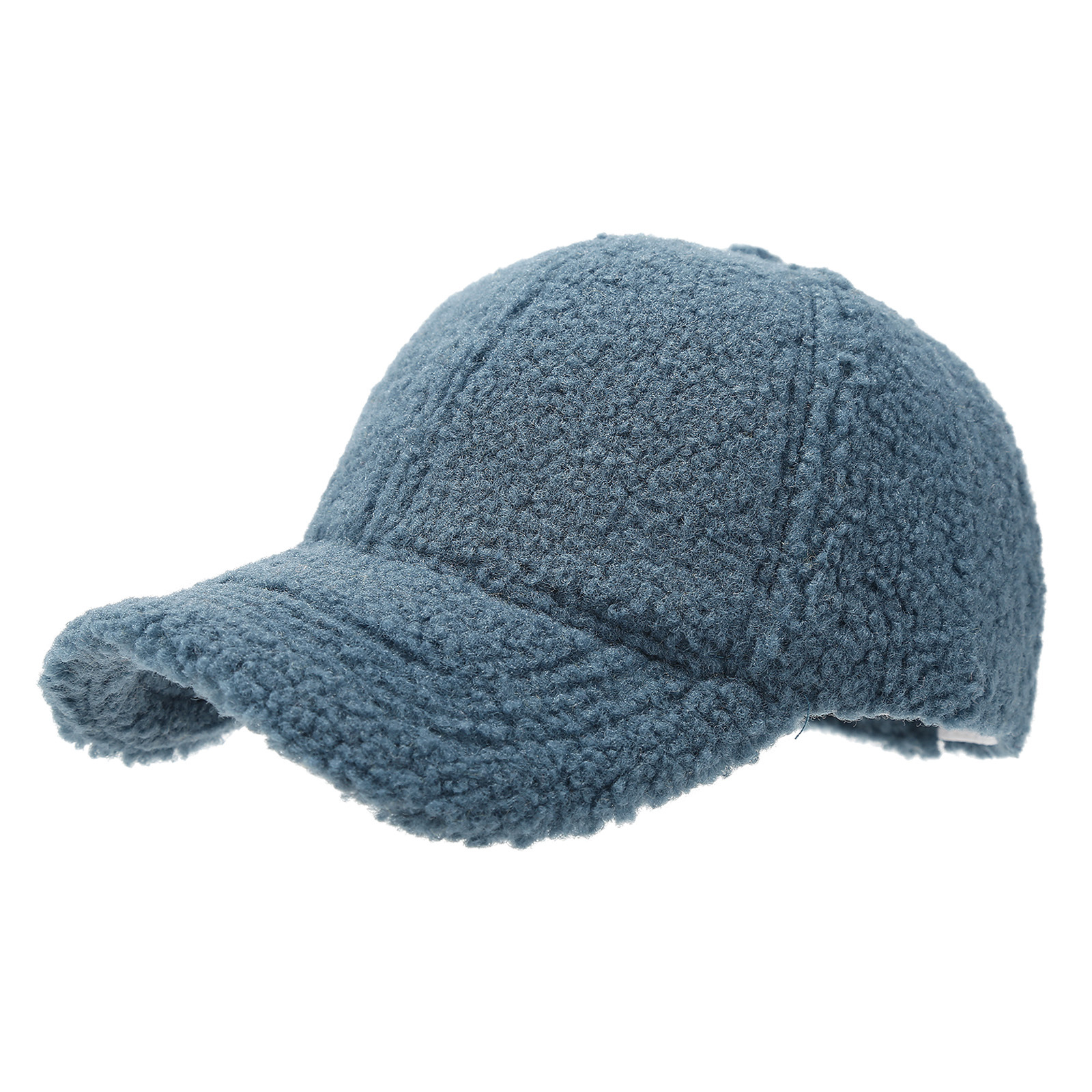Winter Lamm Wolle Baseball Caps Für Kinder Baby Kinder Warme Dicke Feste Farbe Golf Caps Mädchen Junge Sport Gebogene Krempe Visiere Hut – Detail 20