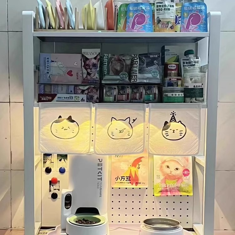 Estante Organizador para Mascotas de Cerámica Multicapa para Suministros de Mascotas image 5