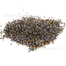 厂家直销两头尖裸钻 双尖矿金 矿银矿蓝水钻玻璃五彩裸钻背胶网钻