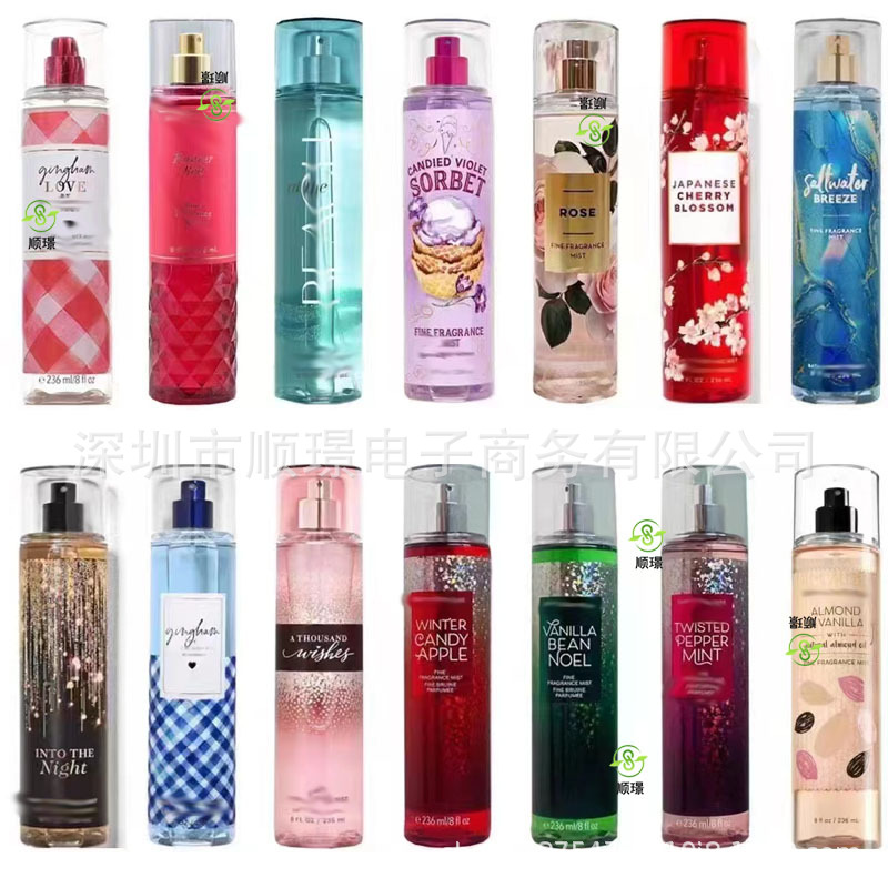 bbw Victoria's Secret glitter spray spot wholesale cross-border bbw body fragrance spray Victoria's Secret spray perfume VS